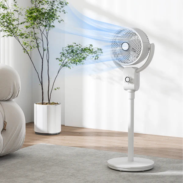 10" 3-Way Convertible Air Circulator Pedestal Fan – 75W High-Velocity Cooling