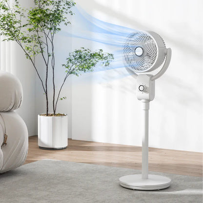 10" 3-Way Convertible Air Circulator Pedestal Fan – 75W High-Velocity Cooling