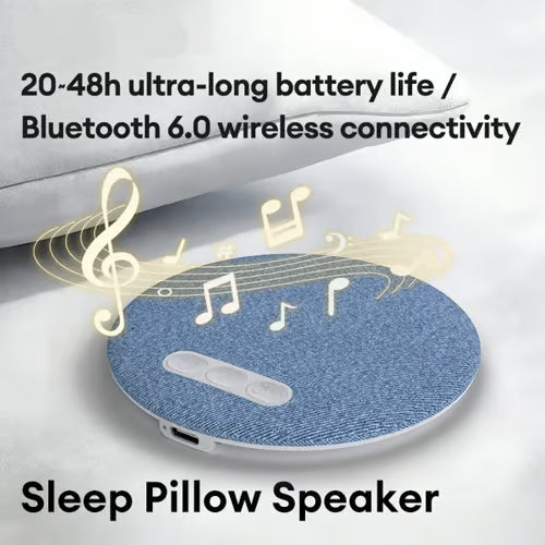 S1 Ultra-Thin Bluetooth Pillow Speaker with Bluetooth 6.0 - Bone Conduction Technology