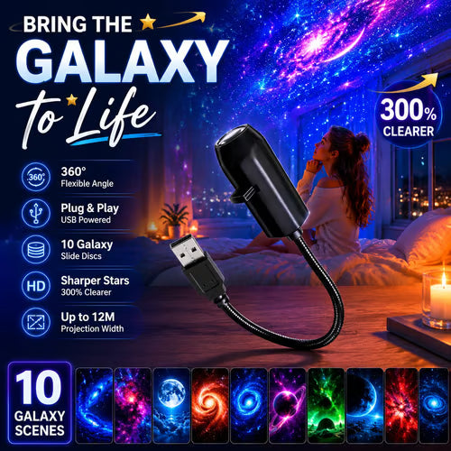 Plug-and-Play HD Star Projector