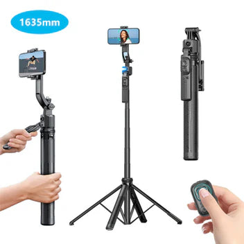 AI Face Tracking Quadrapod Gimbal With 360-Degree Rotation and Adjustable Height