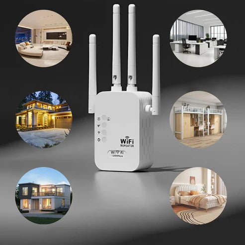 1200Mbps WiFi Extender – Covers 10,000 sq.ft