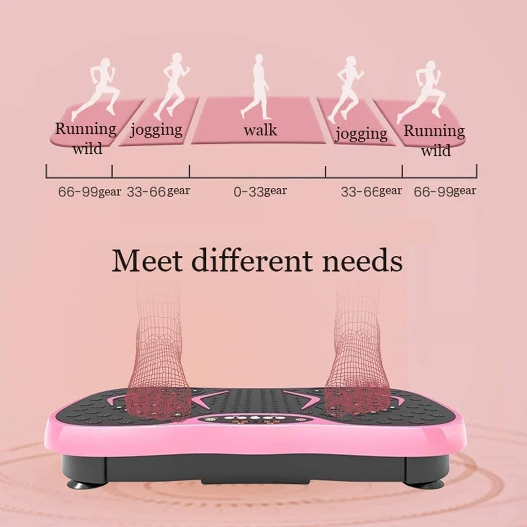 Max Strength Vibration Plate with Remote Control and LED Display, Black with Bluetooth