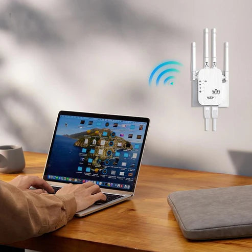 1200Mbps WiFi Extender – Covers 10,000 sq.ft