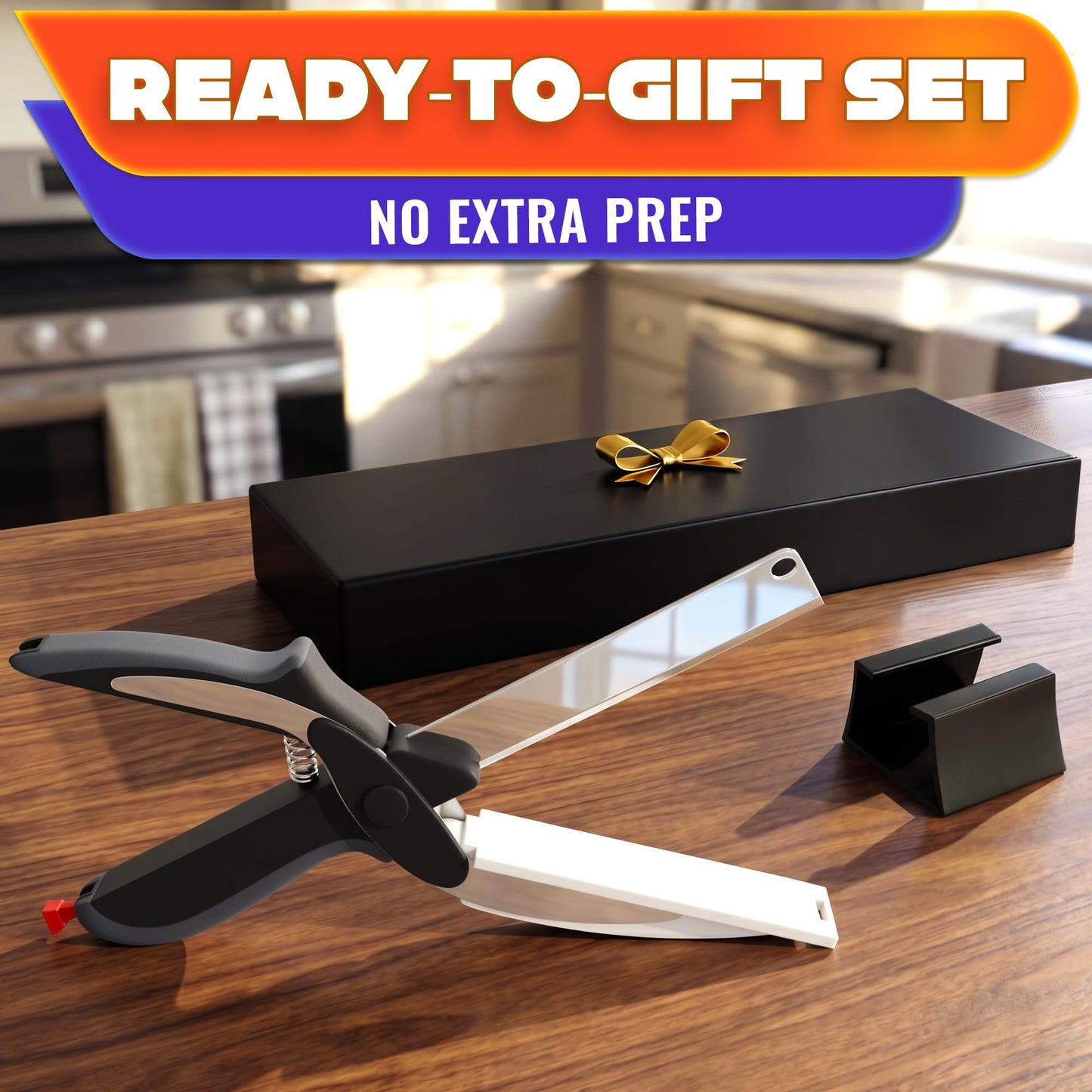 2 in 1 Kitchen Scissors for Food – Stainless Steel 9.5"