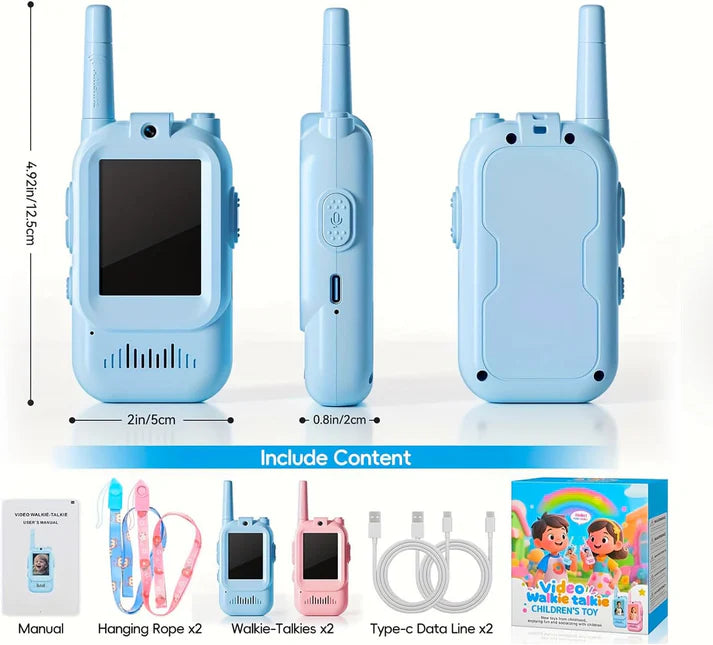 Kids Video Walkie Talkie with Camera - 2.4G WiFi