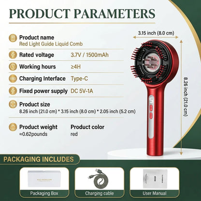 Relaxing Electric Scalp Massager Comb for Daily Self-Care