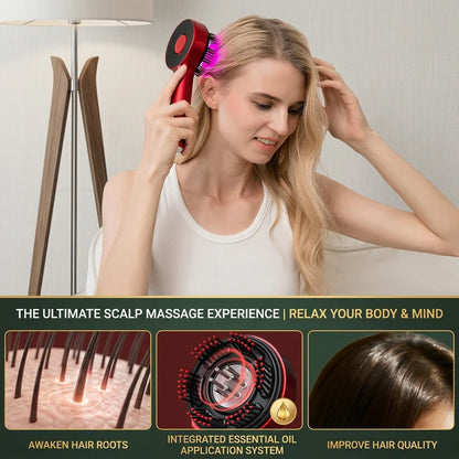 Relaxing Electric Scalp Massager Comb for Daily Self-Care