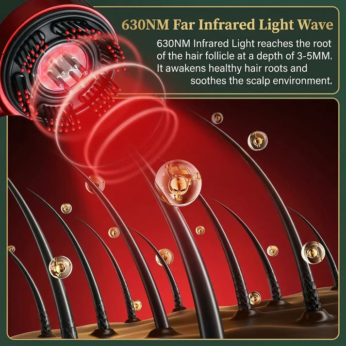 Relaxing Electric Scalp Massager Comb for Daily Self-Care