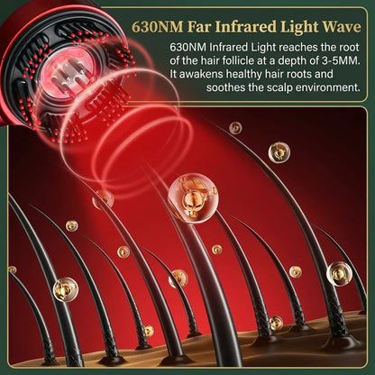 Relaxing Electric Scalp Massager Comb for Daily Self-Care