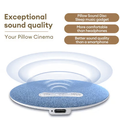 S1 Ultra-Thin Bluetooth Pillow Speaker with Bluetooth 6.0 - Bone Conduction Technology