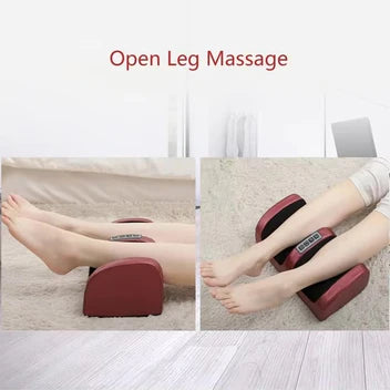 Electric Foot & Calf Massager Machine with Heat – Deep Kneading, Rolling & Vibration
