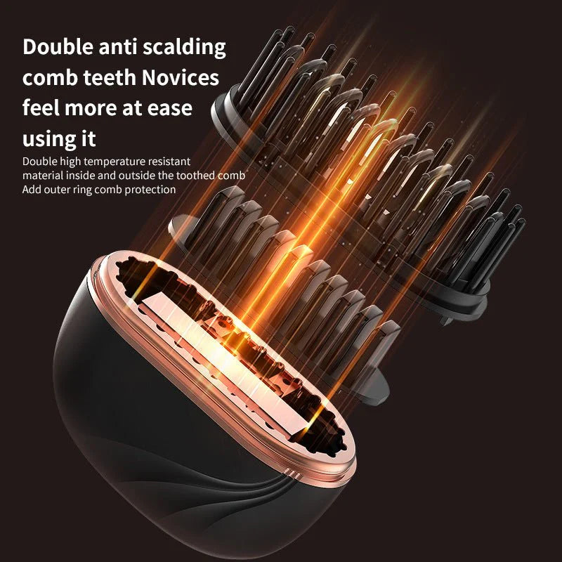 Mini Hair Straightening Comb Wireless Charging Portable Multifunctional