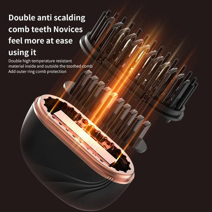 Mini Hair Straightening Comb Wireless Charging Portable Multifunctional