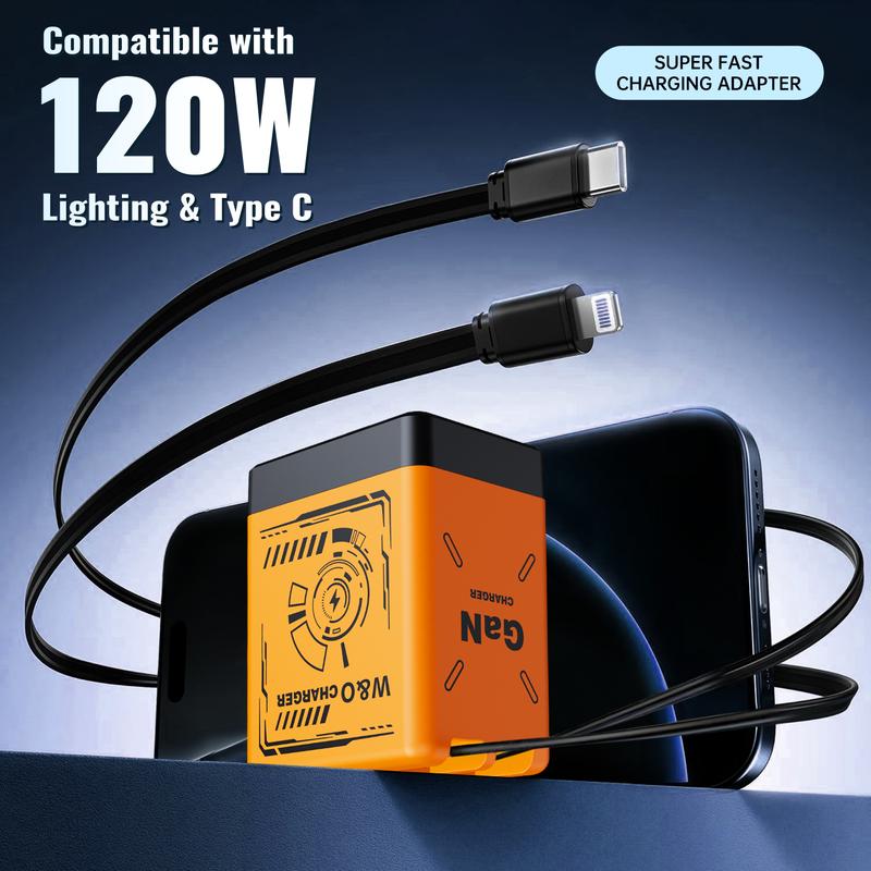 120W Portable Gan Flash Fast Charger